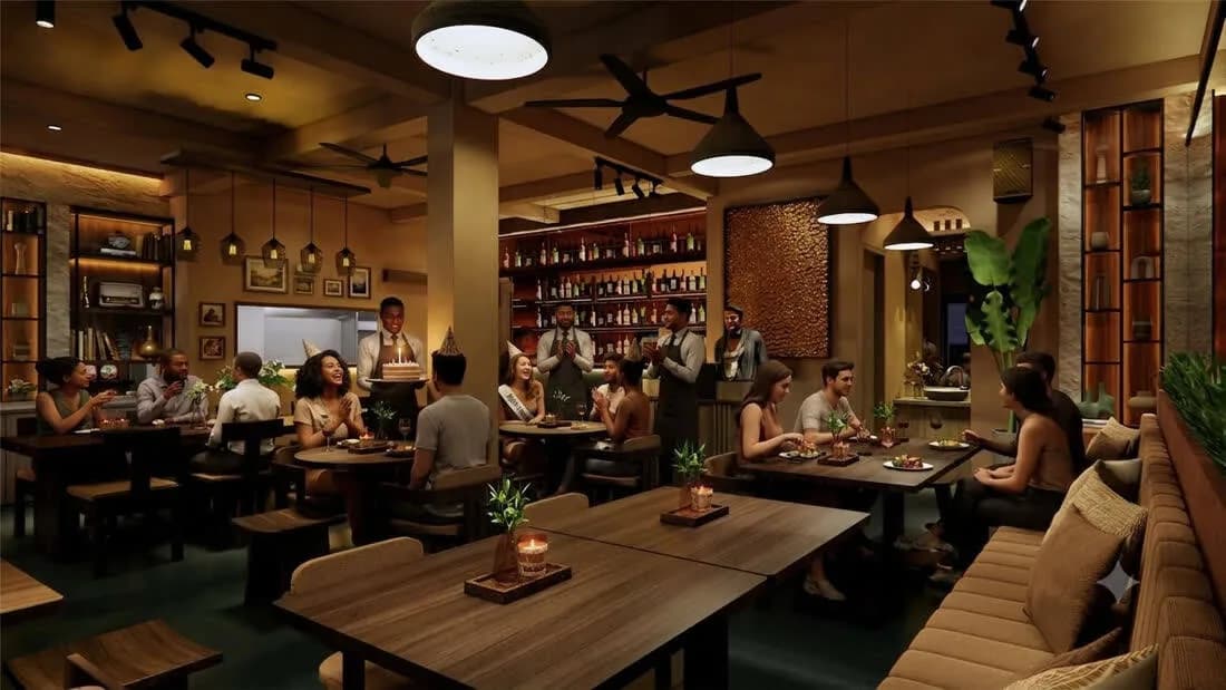 HOLA Cocktail & Wine Bar interior, Canggu